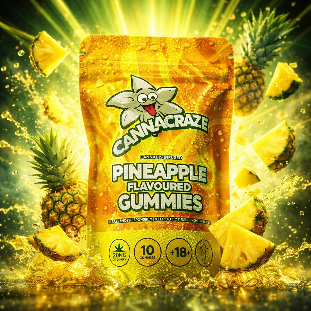 CannaCraze PineApple Flavoured Gummies 10x20MG