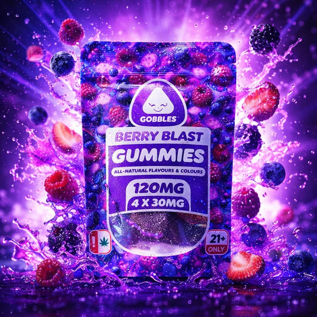GOBBLES BERRY BLAST GUMMIES 4X30MG