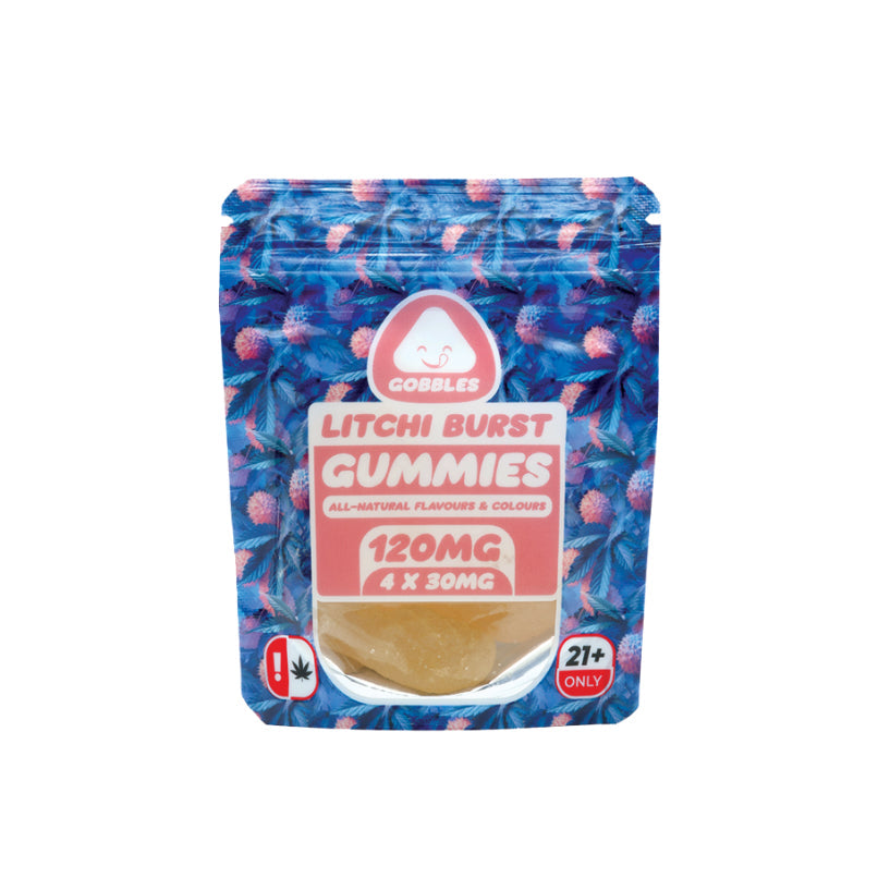 GOBBLES LITCHI BURST GUMMIES 4X30MG