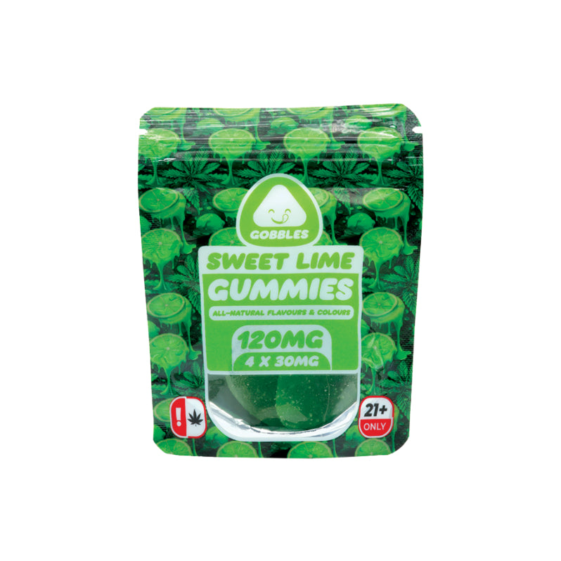 GOBBLES SWEET LIME GUMMIES 4X30MG