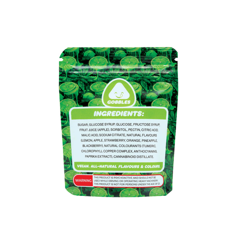 GOBBLES SWEET LIME GUMMIES 4X30MG
