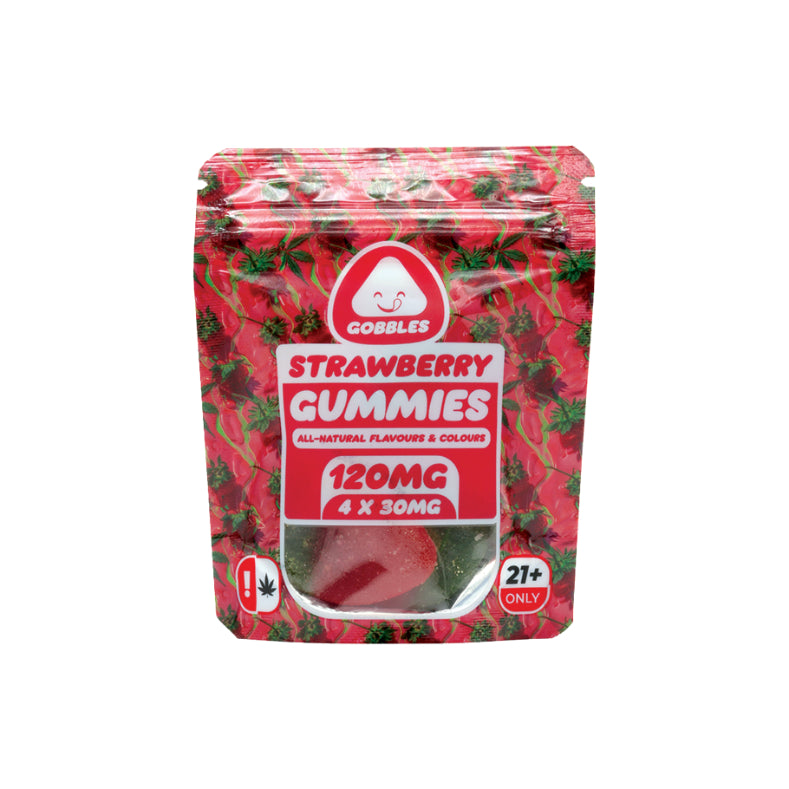 GOBBLES STRAWBERRY GUMMIES 4X30MG
