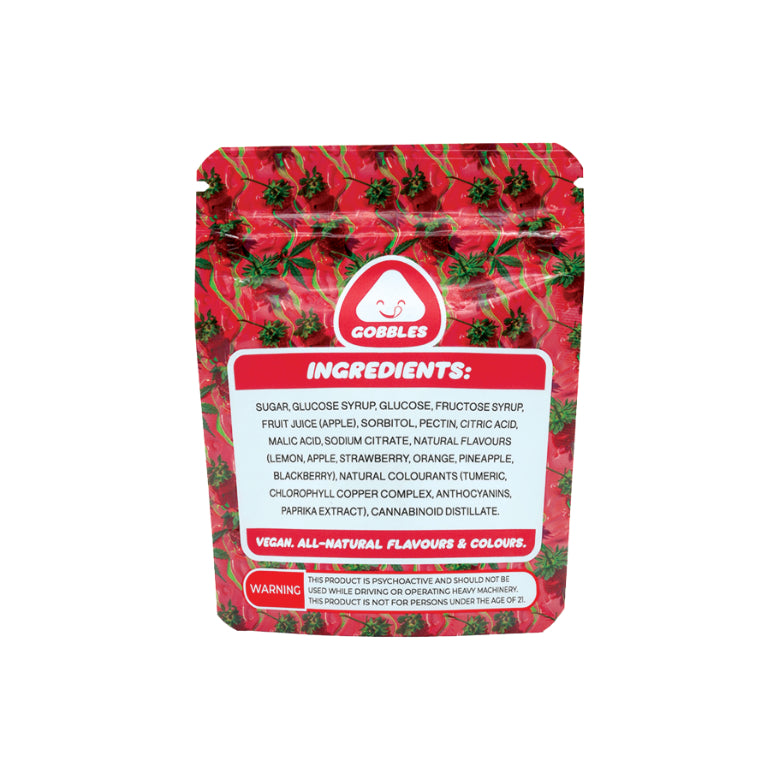 GOBBLES STRAWBERRY GUMMIES 4X30MG
