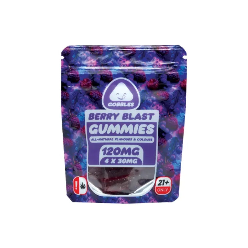 GOBBLES BERRY BLAST GUMMIES 4X30MG